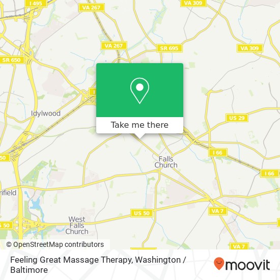 Mapa de Feeling Great Massage Therapy