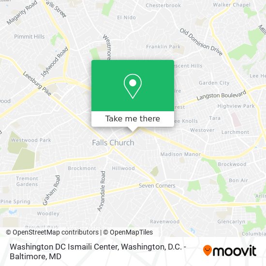 Washington DC Ismaili Center map