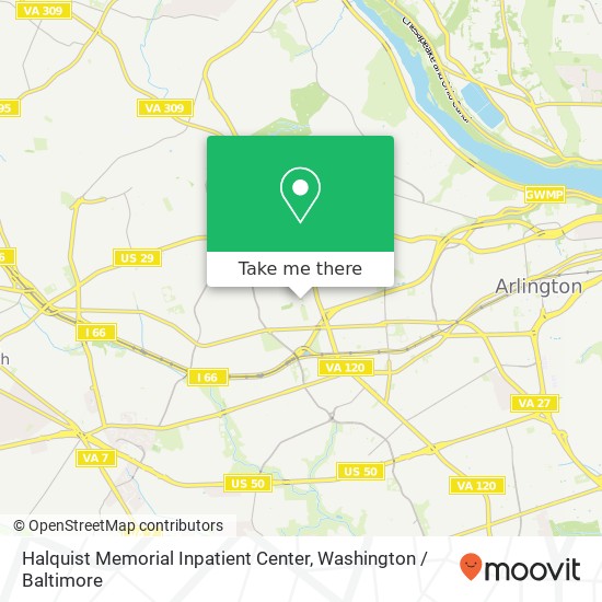 Mapa de Halquist Memorial Inpatient Center