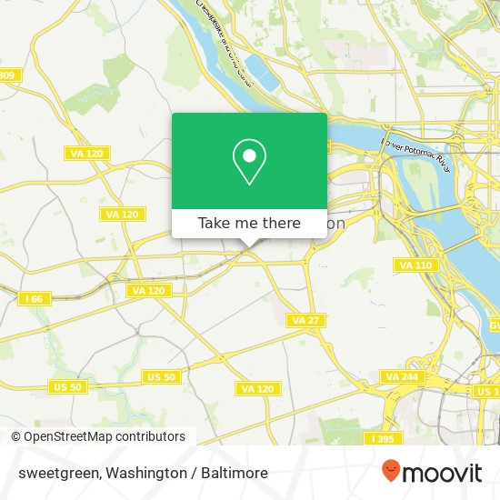 Mapa de sweetgreen