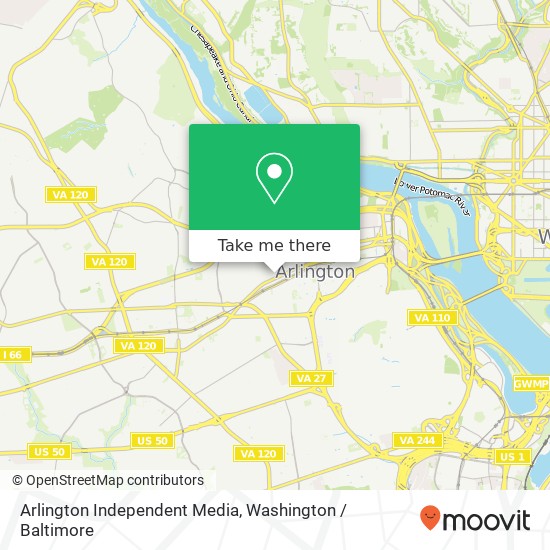 Arlington Independent Media map