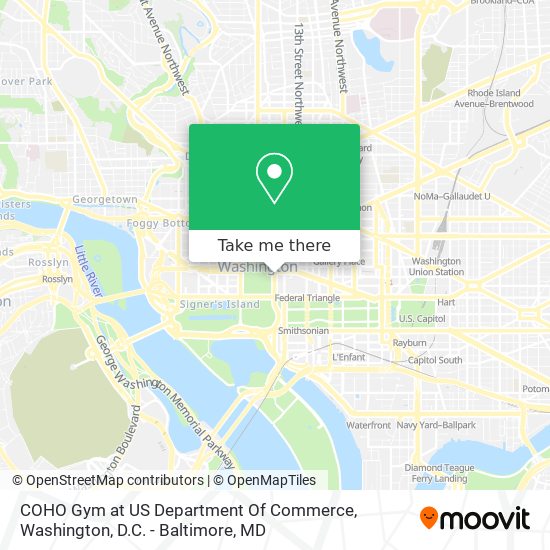 COHO Gym at US Department Of Commerce map