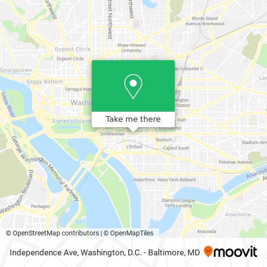 Mapa de Independence Ave