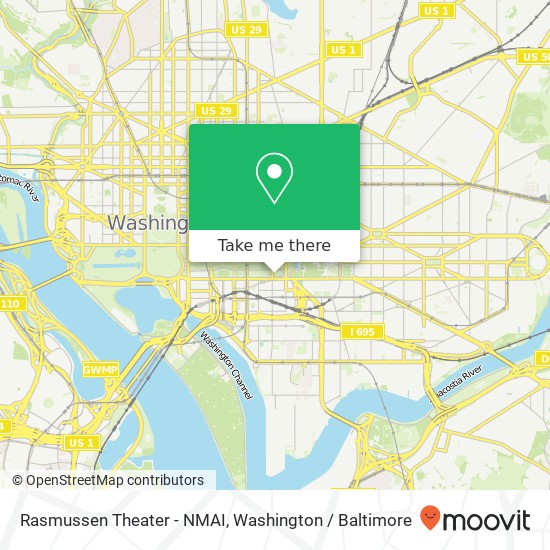 Mapa de Rasmussen Theater - NMAI