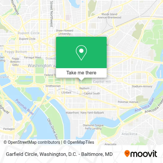 Garfield Circle map