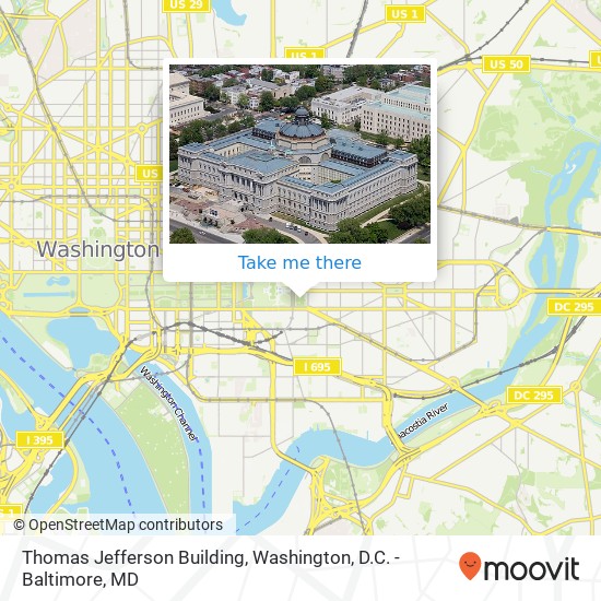 Mapa de Thomas Jefferson Building