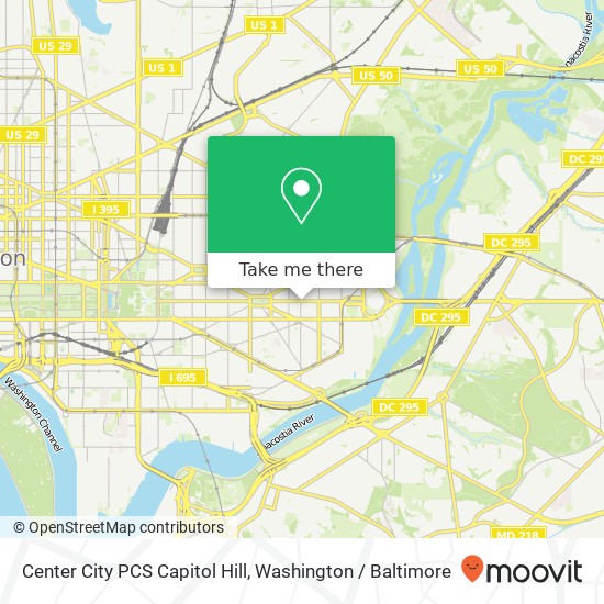 Mapa de Center City PCS Capitol Hill