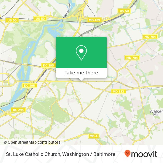 St. Luke Catholic Church map