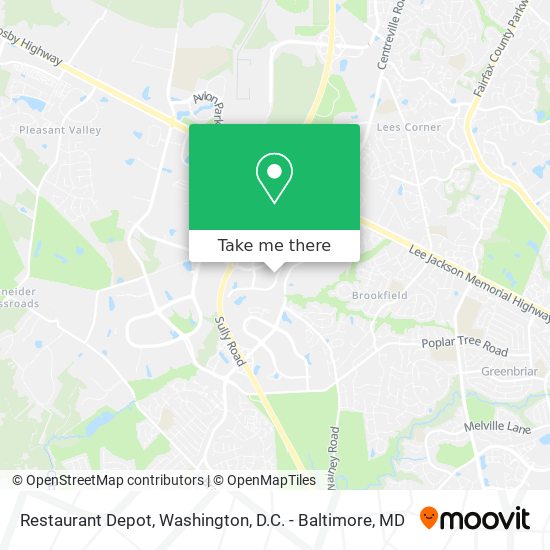 How to get to Restaurant Depot in Chantilly by Bus, Metro or Train?