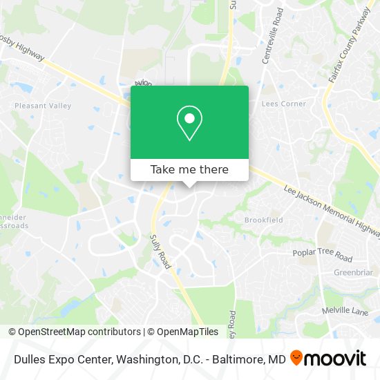 Dulles Expo Center map