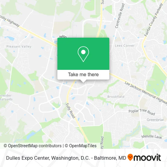 Dulles Expo Center map
