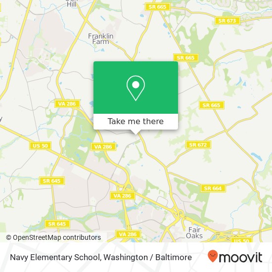 Navy Elementary School map
