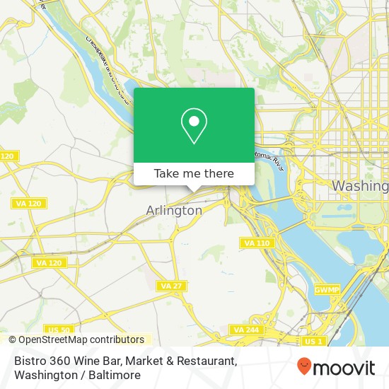 Bistro 360 Wine Bar, Market & Restaurant map