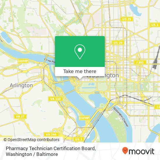Pharmacy Technician Certification Board map