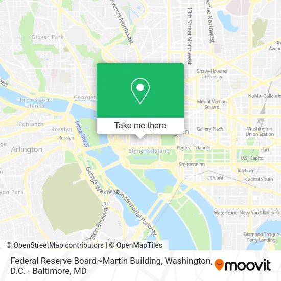Mapa de Federal Reserve Board~Martin Building