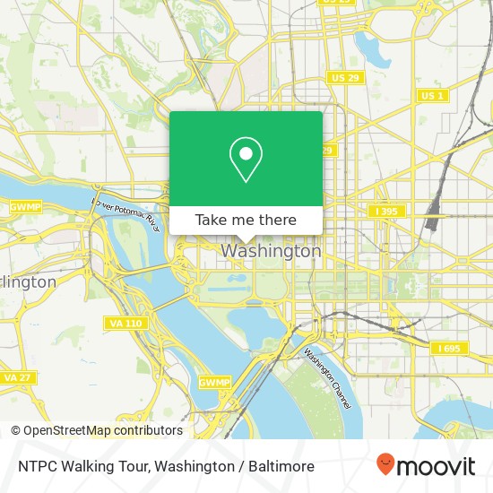 NTPC Walking Tour map