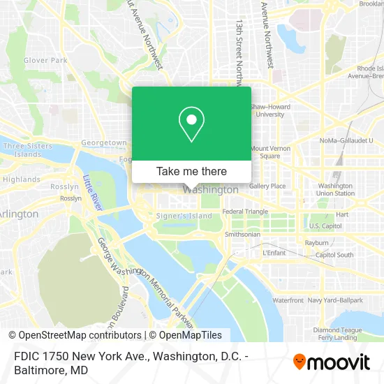 Mapa de FDIC 1750 New York Ave.