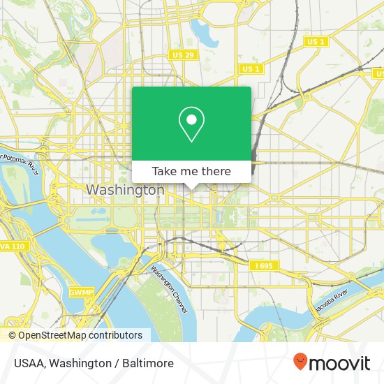 USAA map