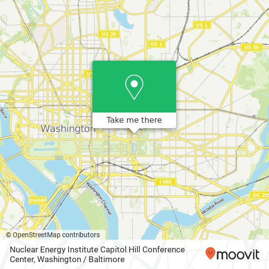Mapa de Nuclear Energy Institute Capitol Hill Conference Center