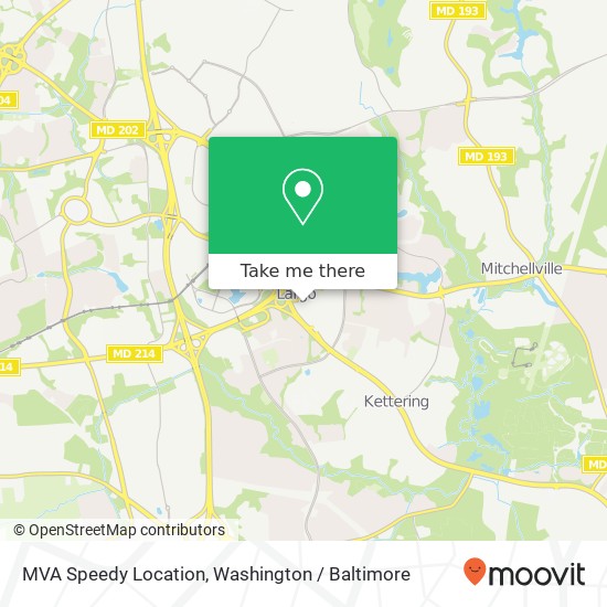 Mapa de MVA Speedy Location