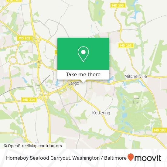 Mapa de Homeboy Seafood Carryout