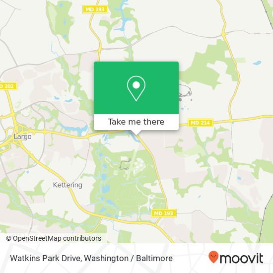 Mapa de Watkins Park Drive