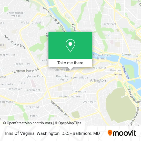 Inns Of Virginia map