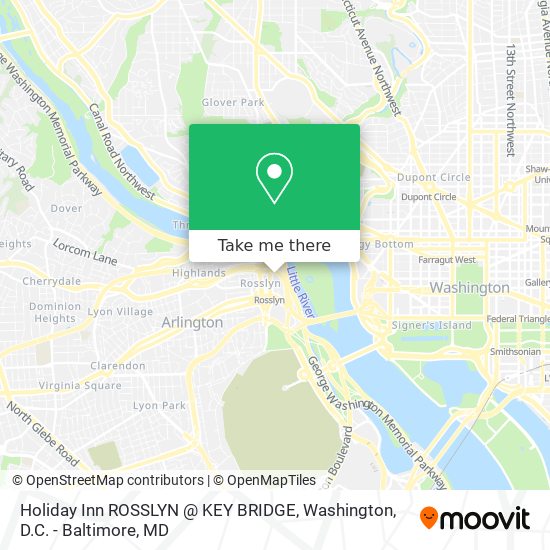 Mapa de Holiday Inn ROSSLYN @ KEY BRIDGE