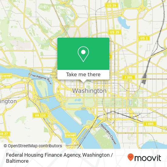 Mapa de Federal Housing Finance Agency