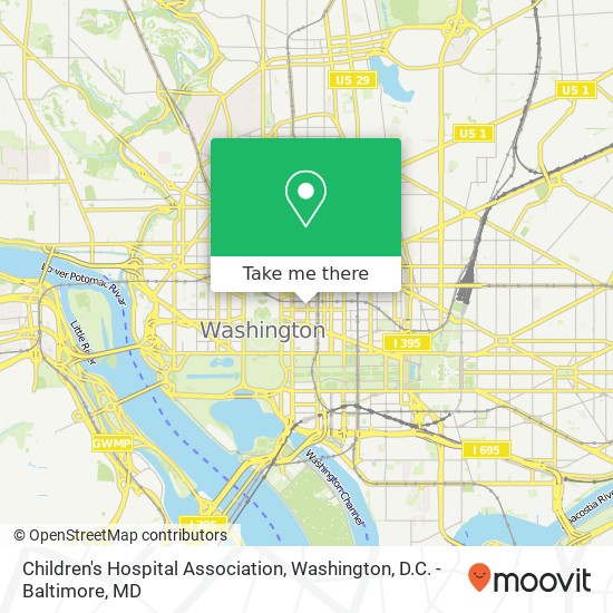 Mapa de Children's Hospital Association