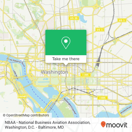 Mapa de NBAA - National Business Aviation Association
