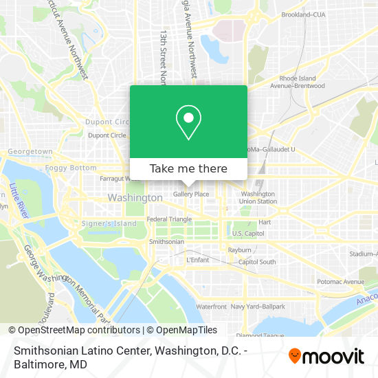 Mapa de Smithsonian Latino Center