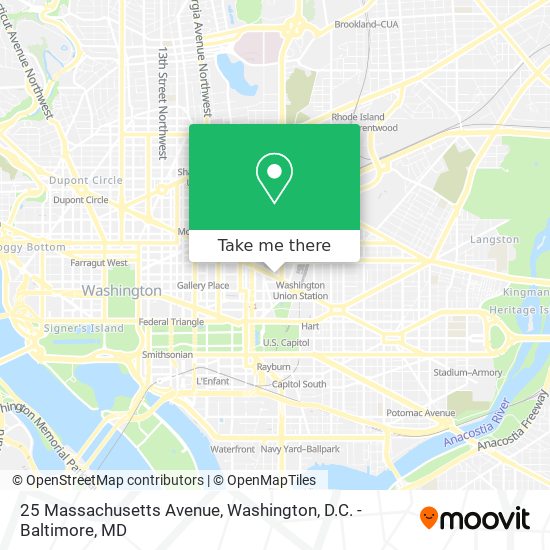 Mapa de 25 Massachusetts Avenue