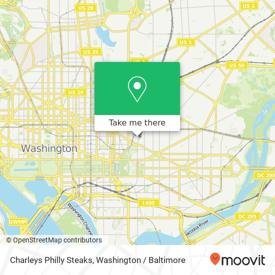 Charleys Philly Steaks map