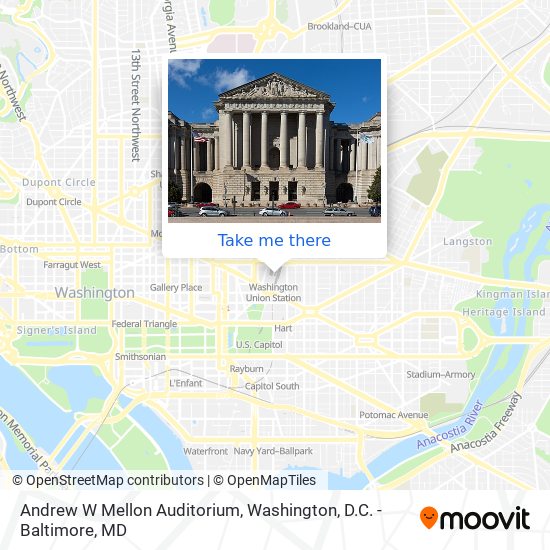 Mapa de Andrew W Mellon Auditorium