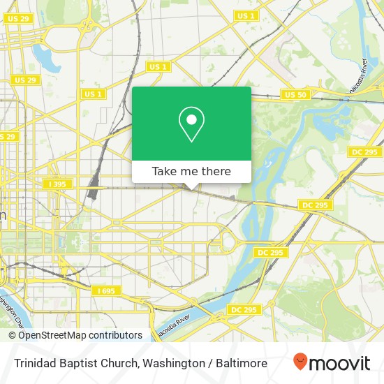 Mapa de Trinidad Baptist Church