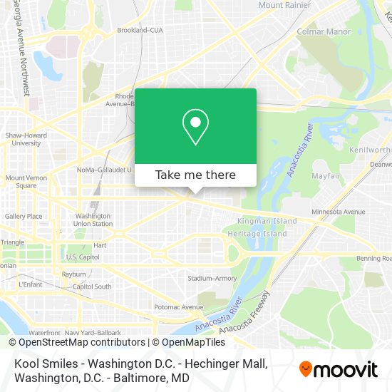 Kool Smiles - Washington D.C. - Hechinger Mall map
