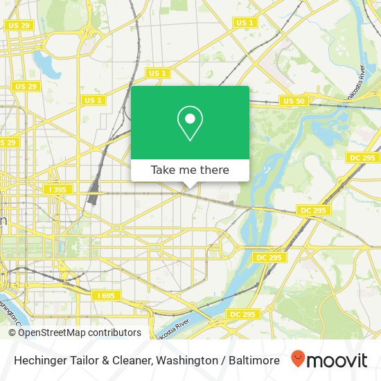 Hechinger Tailor & Cleaner map