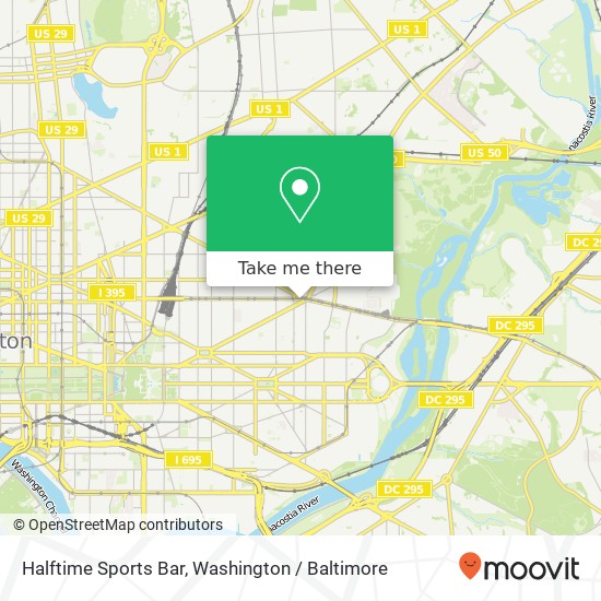 Halftime Sports Bar map