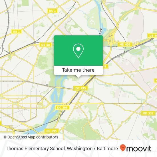 Thomas Elementary School map