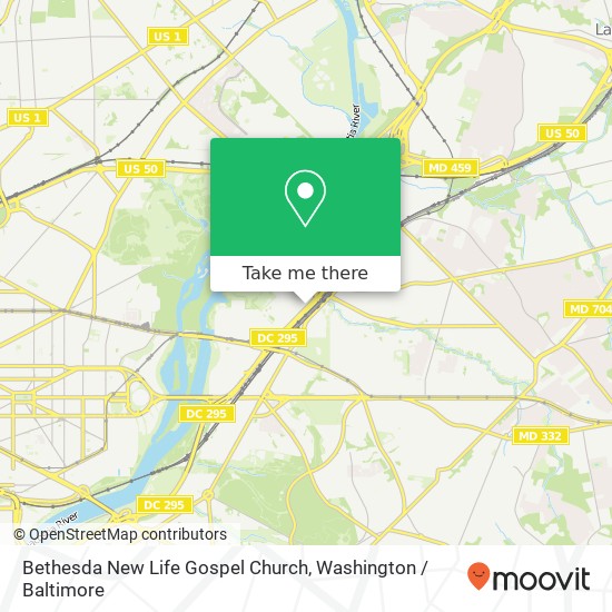 Mapa de Bethesda New Life Gospel Church