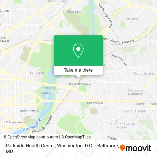Parkside Health Center map