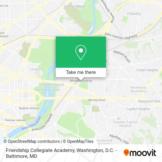 Friendship Collegiate Academy map