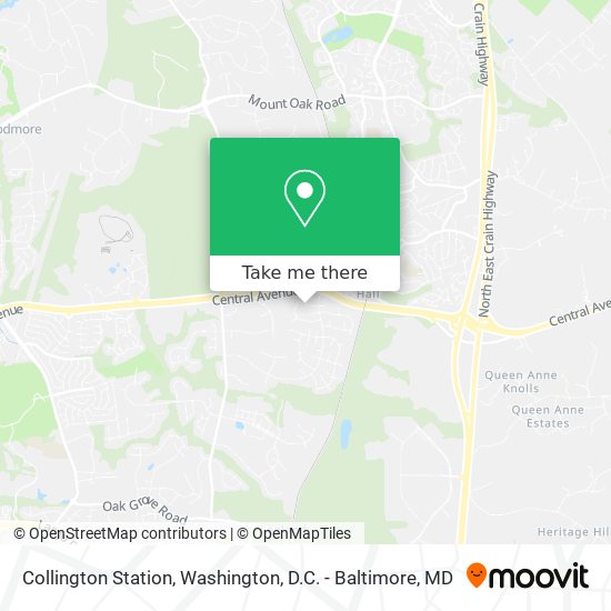 Collington Station map