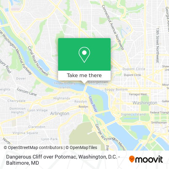 Mapa de Dangerous Cliff over Potomac