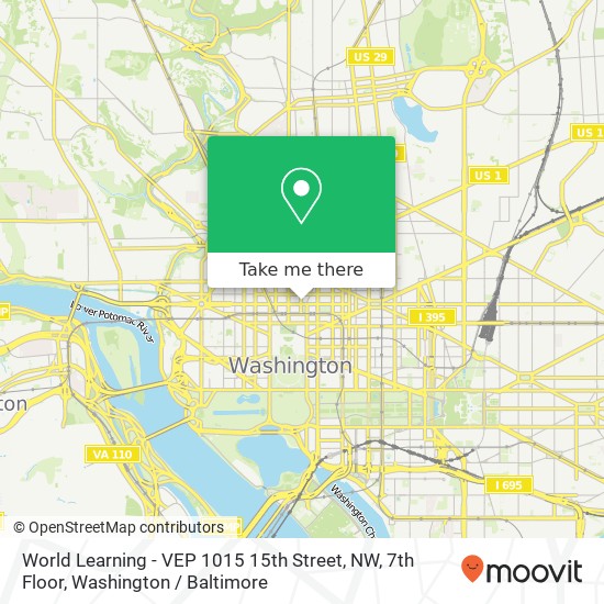 World Learning - VEP 1015 15th Street, NW, 7th Floor map