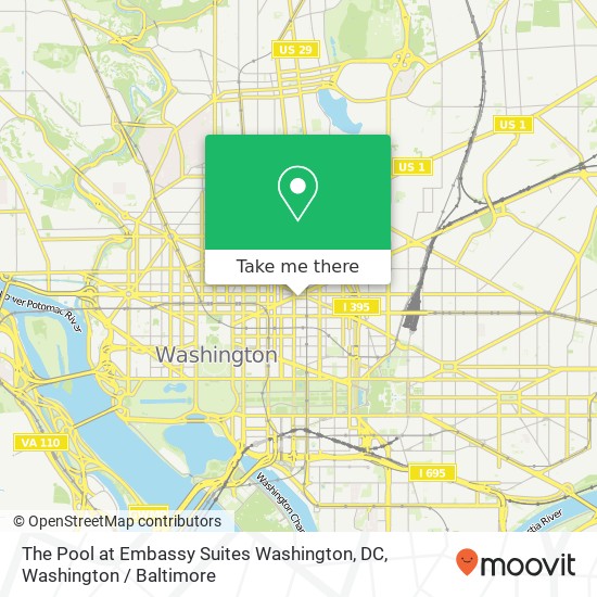 Mapa de The Pool at Embassy Suites Washington, DC