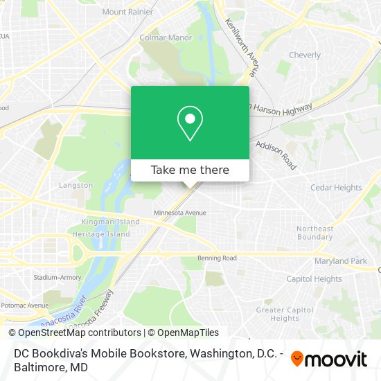 DC Bookdiva's Mobile Bookstore map