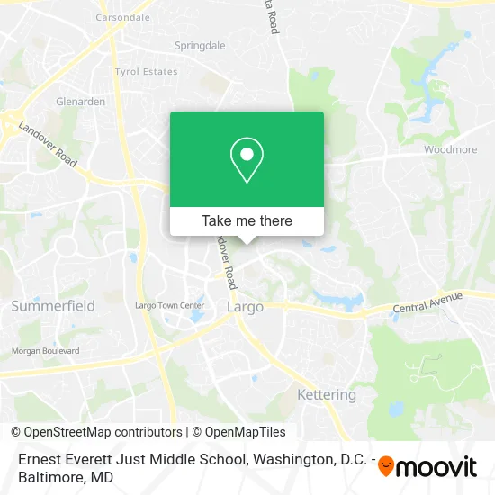 Ernest Everett Just Middle School map