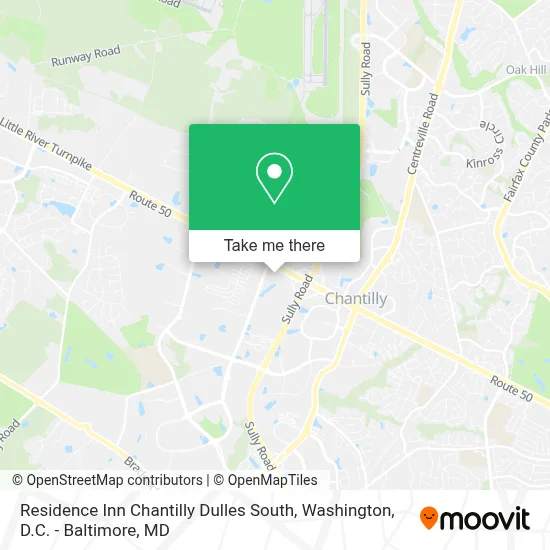 Residence Inn Chantilly Dulles South map